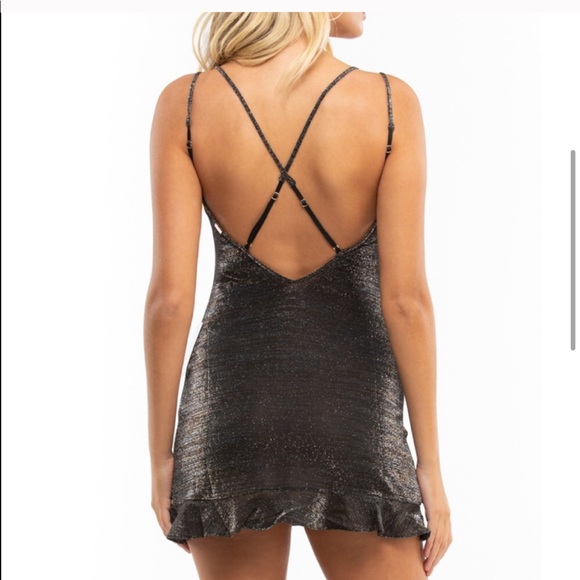 NWT For Love and Lemons Baccarat Dress in Galaxy - Picture 2 of 7